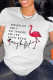 White Casual Daily Print Patchwork O Neck T-Shirts
