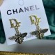 Gold Street Letter Animal Patchwork Earrings
