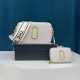 Silver White Street Simplicity Geometric Letter Zipper Bags(Without Box)