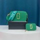 Green Street Simplicity Geometric Letter Zipper Bags(Without Box)