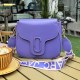 Purple Street Simplicity Geometric Patchwork Letter Bags