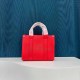 Red Casual Simplicity Letter Patchwork Bags
