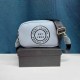 Light Blue Street Simplicity Letter Zipper Bags(Without Box)