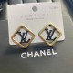 Black Gold Simplicity Letter Patchwork Earrings