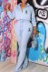 Light Blue Casual Print Letter Turndown Collar Long Sleeve Two Pieces