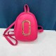 Rose Red Casual Simplicity Geometric Zipper Bags