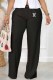 Black Casual Print Letter Mid Waist Straight Bottoms