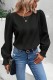 Black Casual Solid Basic O Neck Tops
