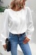 White Casual Solid Basic O Neck Tops