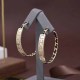 Black Street Letter Patchwork Earrings