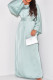 Baby Blue Elegant Solid Bandage Patchwork O Neck Long Dress Dresses