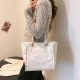 White Simplicity Letter Chains Bags