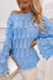 Pink Casual Solid Basic O Neck Tops