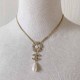 White Gold Elegant Letter Patchwork Chains Necklaces