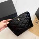 Black Simplicity Letter Zipper Bags