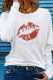 White Casual Patchwork O Neck T-Shirts