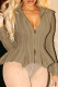 Brown Casual Solid Patchwork Zipper Collar Tops (Subject To The Actual Object)
