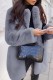 Grey Casual Solid Cardigan Turndown Collar Long Sleeve Coat