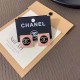 Pink Simplicity Letter Patchwork Earrings