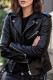 Black Casual Solid Patchwork Turndown Collar Outerwear
