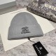 Light Gray Simplicity Letter Patchwork Hat
