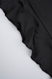 Black Sexy Solid Backless Spaghetti Strap Sleeveless Dress Dresses