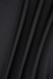 Black Sexy Solid Backless Spaghetti Strap Sleeveless Dress Dresses