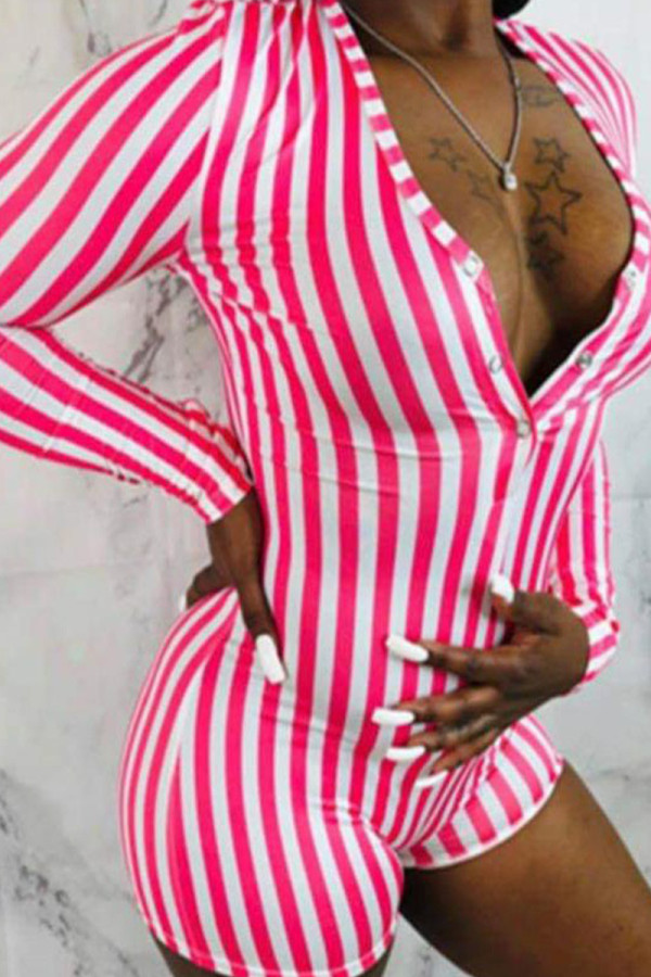 Pink Living Letter Patchwork Rompers