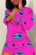 Red Blue Living Letter Patchwork Rompers