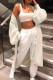 White Grey Casual Solid Patchwork Cardigan Collar Outerwear