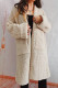 Khaki Casual Solid Cardigan Outerwear