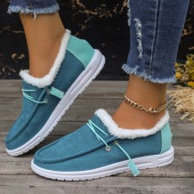 Sky Blue Casual Patchwork Solid Color Round Comfortable Out Door Shoes