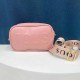 Pink Simplicity Letter Zipper Bags