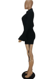 Rose Red Sexy Casual Solid Fold V Neck Skinny Rompers