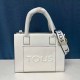 White Simplicity Letter Patchwork Bags