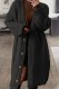 Black Casual Solid Cardigan Outerwear
