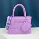 Purple Simplicity Letter Patchwork Bags
