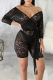 Black Sexy Solid Mesh V Neck Skinny Rompers