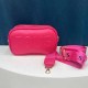 Rose Red Simplicity Letter Zipper Bags
