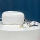 White Simplicity Letter Zipper Bags