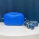 Blue Simplicity Letter Zipper Bags