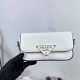 White Simplicity Letter Patchwork Bags