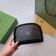 Black Simplicity Letter See-through Zipper Bags(Without Box)