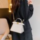 White Casual Simplicity Solid Patchwork Bags