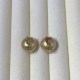 Champagne Simplicity Letter Patchwork Pearl Earrings