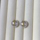 White Simplicity Letter Patchwork Pearl Earrings