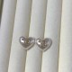 White Simplicity Letter Pearl Rhinestone Earrings