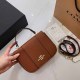 Brown Simplicity Letter Patchwork Bags