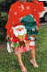 Red Casual Print Hollowed Out Half A Turtleneck Long Sleeve Dresses