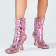 Light Purple Casual Patchwork Solid Color Square Comfortable Out Door Shoes (Heel Height 3.54in)